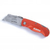 Couteau Cutter Pliable et Rétractable + 6 Lames
