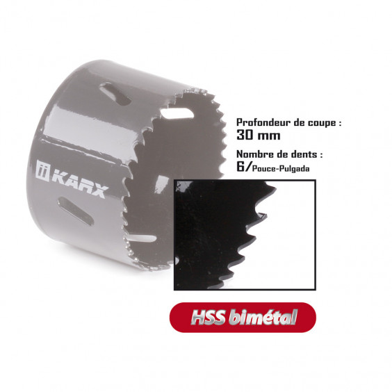 Scies-cloches HSS bi-métalliques Ø68mm