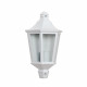 Demi Applique Extérieure 60W E27 Fonte Blanche LOAN
