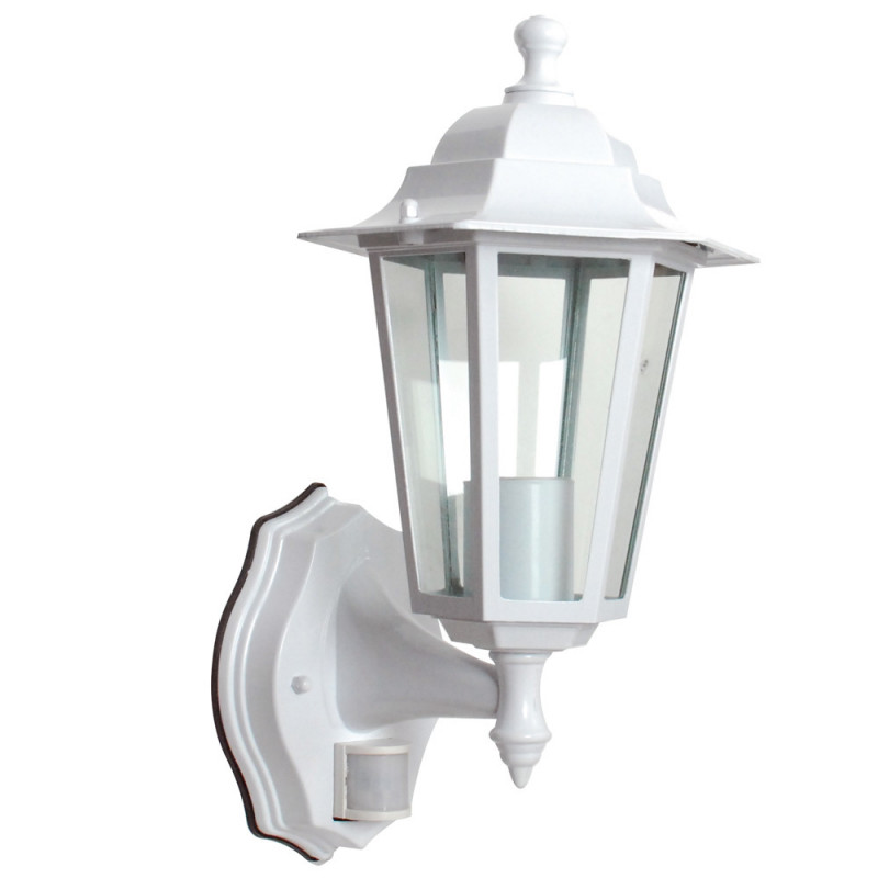 Lampe de jardin avec détecteur de mouvement, lampadaire extérieur