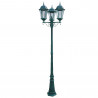 Lampadaire Extérieur  3 Têtes 3x100W Fonte Vert