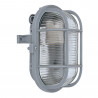 Hublot Ovale Intérieur Extérieur 60W + Grille de protection Gris