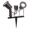 Double spot a piquer & fixer GU10 2*5W led noir