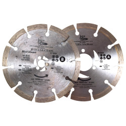 Jeu 2 lames diamant 125mm