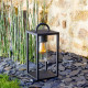 Lanterne noire E27 25W max (sans ampoule)