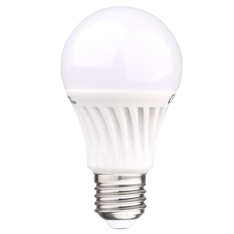 Ampoule LED SMD E27 A60 12W Blanc chaud base céramique CREALYS