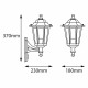 Applique Montante à détection Extérieur E27 max 60W rouille - LOAN