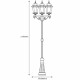 Lampadaire Extérieur 3 Têtes 3x60W E27 Fonte Blanc ADELA