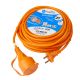 Rallonge de Jardin 20 m Câble Orange 2G 1,5mm2 Avec Clapet de Protection NALTO 