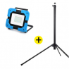 Lot Projecteur de Chantier LED 30W + Trepied NALTO