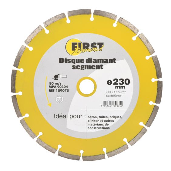 Disque diamant segment 230mm
