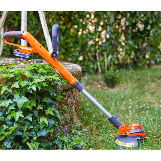 Coupe-bordures Sans Fil 21V 2-en-1 - Tondeuse + Coupe-bordure Avec Tête Pivotante