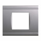 NORVIKA Interrupteur Poussoir Gris Alu Complet
