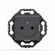 NORVIKA Lot de 5 Prises 2P+T à  connexions rapides Complètes Gris Alu