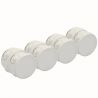 Lot de 8 Boîtes de Dérivation Rondes 4 Entrées 70x35mm IP55 NALTO SIRIUS 54