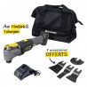 Pack sans fil 18V Outil multifonction + 1 Batterie + 1 Chargeur STEINER + 4 accessoires