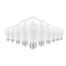 Lot de 10 Ampoules LED E27 12W A60 blanc chaud WOLTZ