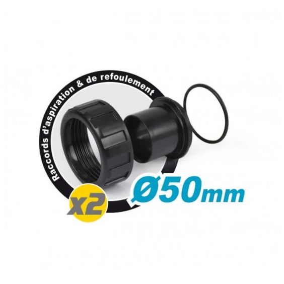 Groupe de filtration 2.2CV 27m³/h Ø710mm vanne Top 6 voies STEINER