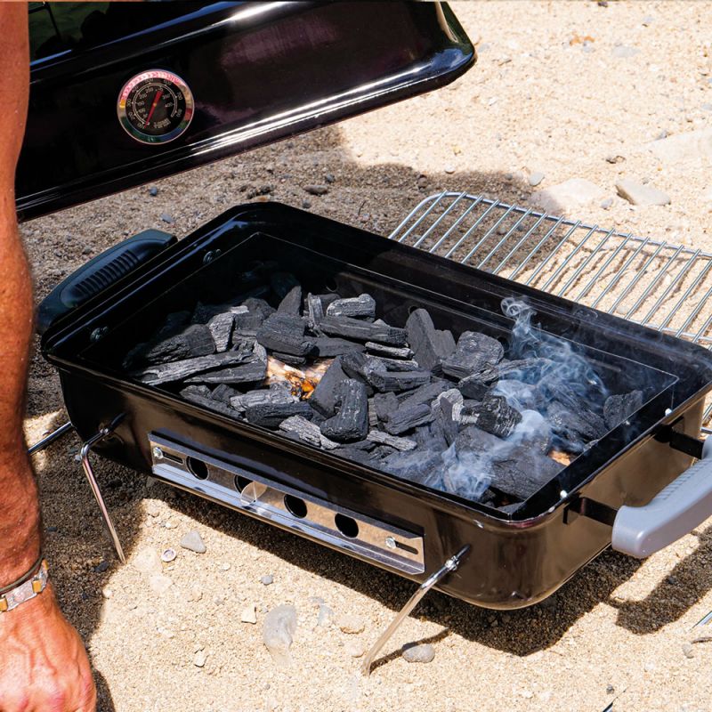 Barbecue charbon bois portable (8 pcs) multifonctional: cuire, griller,  rôtir de la volaille et faire mijoter