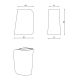 Applique Extérieure Double LED 6W IP65 Anthracite CREALYS