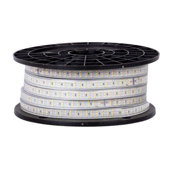 Ruban LED De Chantier 25 Mètres - 590 Lm, 5000K, IP65 - Branchement Direct Secteur - Éclairage Puissant Extérieur/intérieur