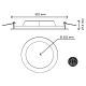 Spot à encastrer downlight rond LED 18W 3000K