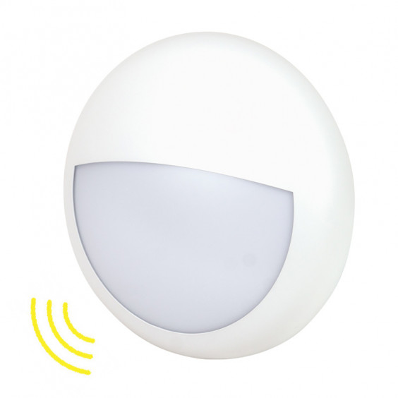 Hublot LED 20W IP65 blanc avec détection WOLTZ