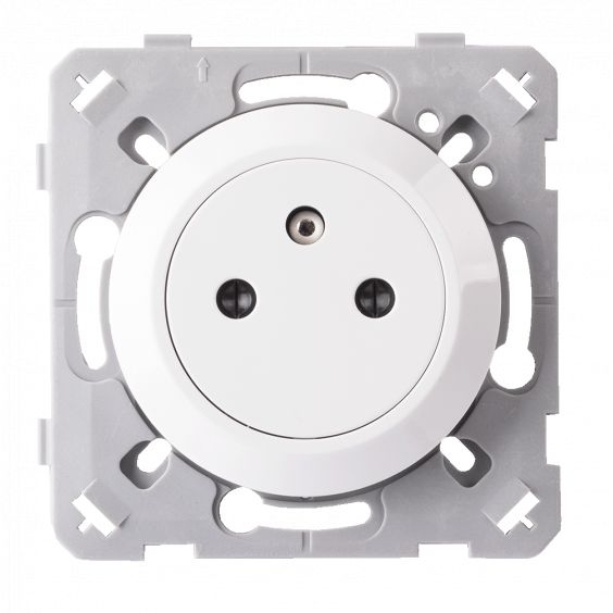 Prise 2P+T 16A Affleurante Blanc EPURE