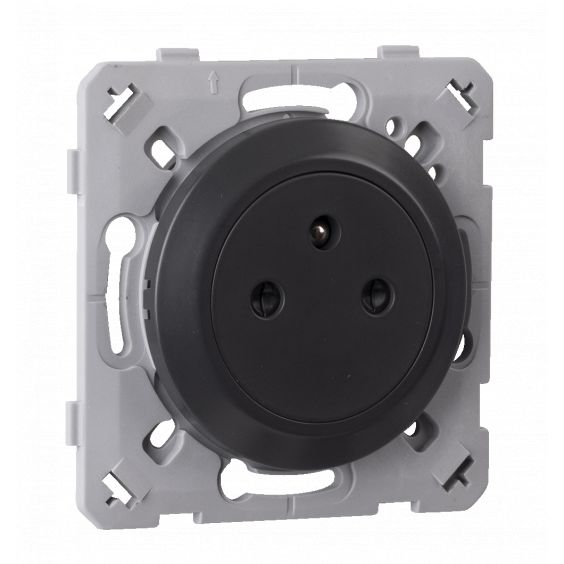 Prise 2P+T 16A Affleurante Gris Anthracite EPURE