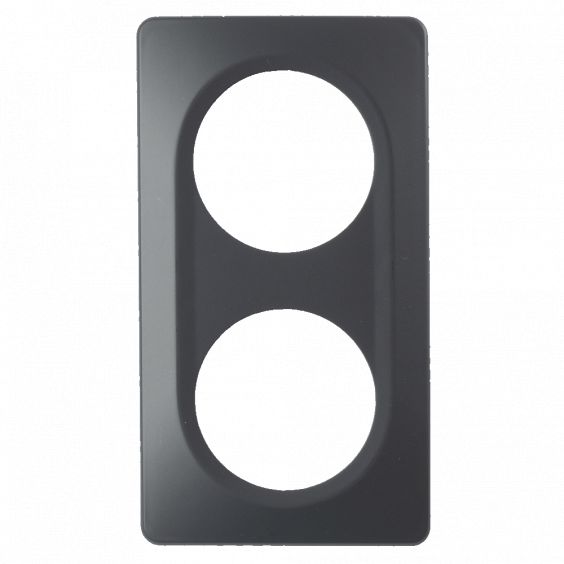 Plaque Double Anthracite Mat EPURE