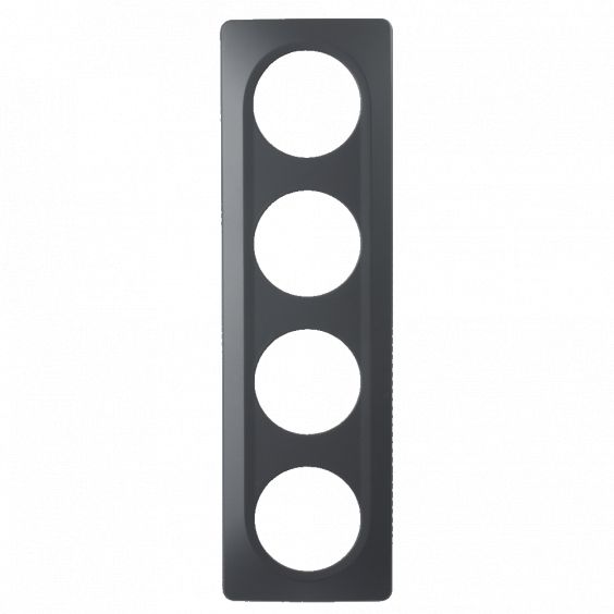 Plaque Quadruple Anthracite Mat EPURE