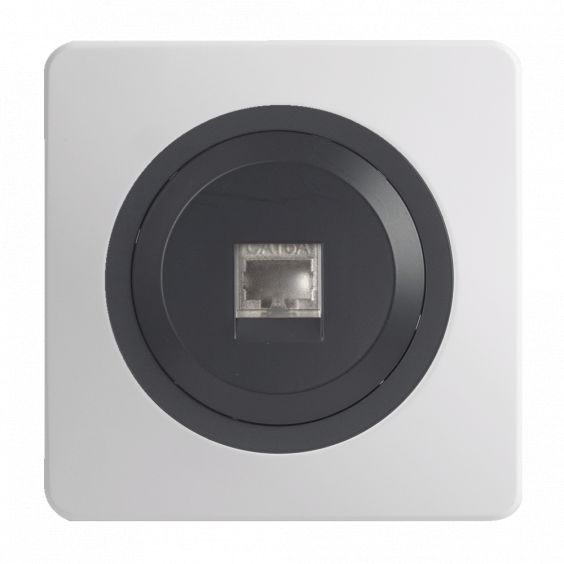 OHMTEC Epure Prise Rj45 Cat6 Anthracite 