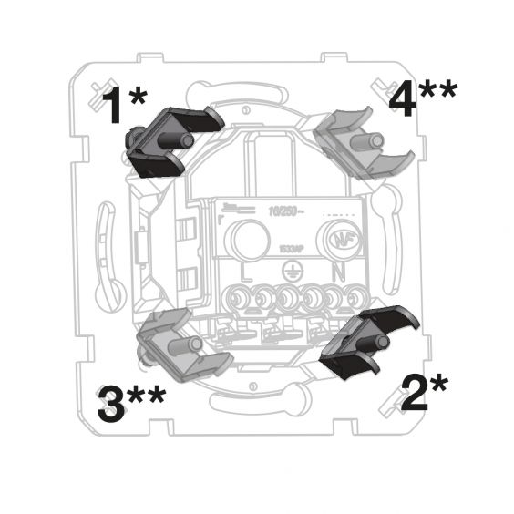OHMTEC Epure 2 Griffes De Fixation 