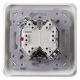 OHMTEC Epure Interrupteur va et vient complet blanc