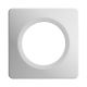 Plaque Simple Blanche Satin Et Brillant EPURE