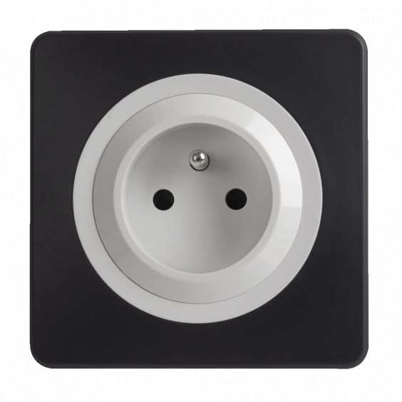 OHMTEC Epure Prise 2 Poles Blanc 
