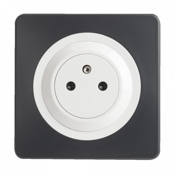 OHMTEC Epure Prise 2P+T 16A Affleurante Blanc 