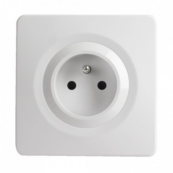 OHMTEC Epure Prise 2P+T auto blanc complet
