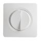 OHMTEC Epure Double interrupteur Va et vient Blanc 