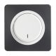 OHMTEC Epure Interrupteur Va et vient A à voyant Blanc 