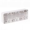OHMTEC Epure Boitier Saillie 3 Postes Blanc 