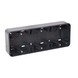 OHMTEC Epure Boitier Saillie 3 Postes Anthracite