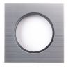 OHMTEC Epure Plaque Simple Alu Brossé Et Anthracite 