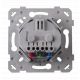 OHMTEC Epure Prise 2P+T affleurante complet blanc + griffes de fixation
