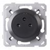 OHMTEC Epure Prise 2P+T 16A affleurante anthracite 