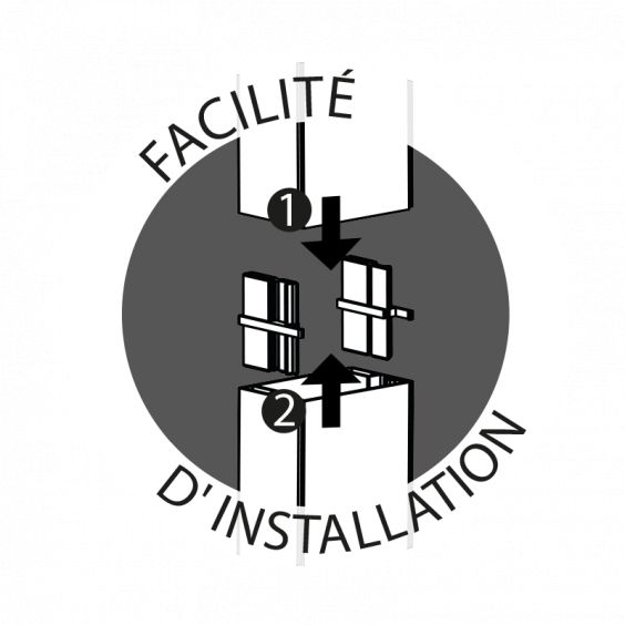 Gaine technique de logement 13 modules - 250 mm