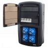 Coffret camping 4 prises CEE 10A avec protection par disjoncteur différentiel - OHMTEC