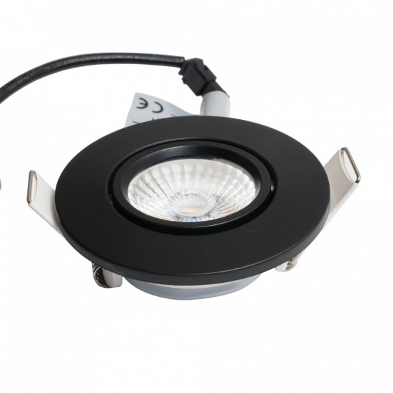 Spot noir encastré orientable LED 6W RT 2012/RE2020