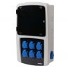 Coffret électrique étanche de 8 prises monophasés 16A – 230V NALTO