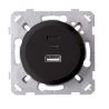 OHMTEC Epure Prise chargeur mixte Usb/Usb-C anthracite 